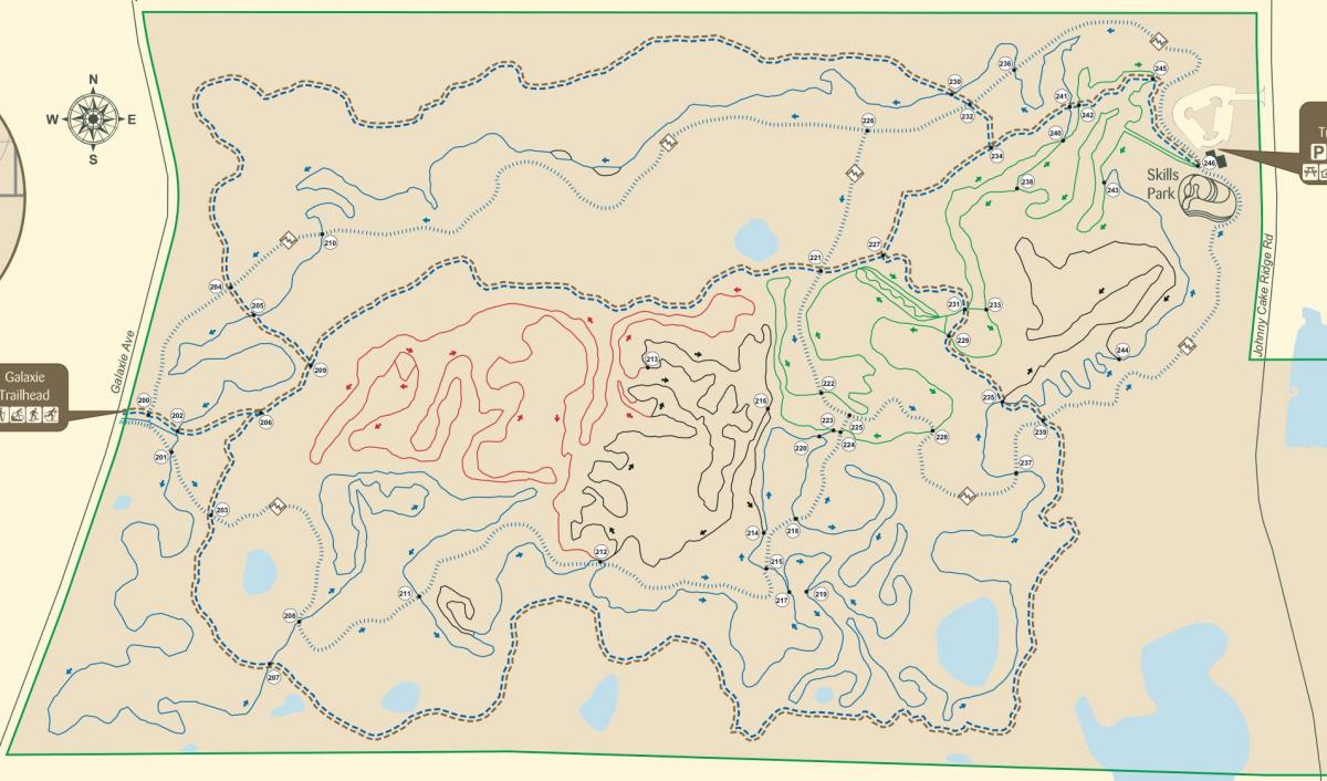 kartta Libanonin kukkuloilla trail