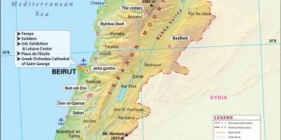 Kartta antiikin Libanon