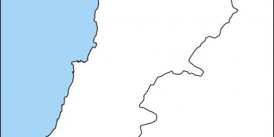 Tyhjä kartta Libanon
